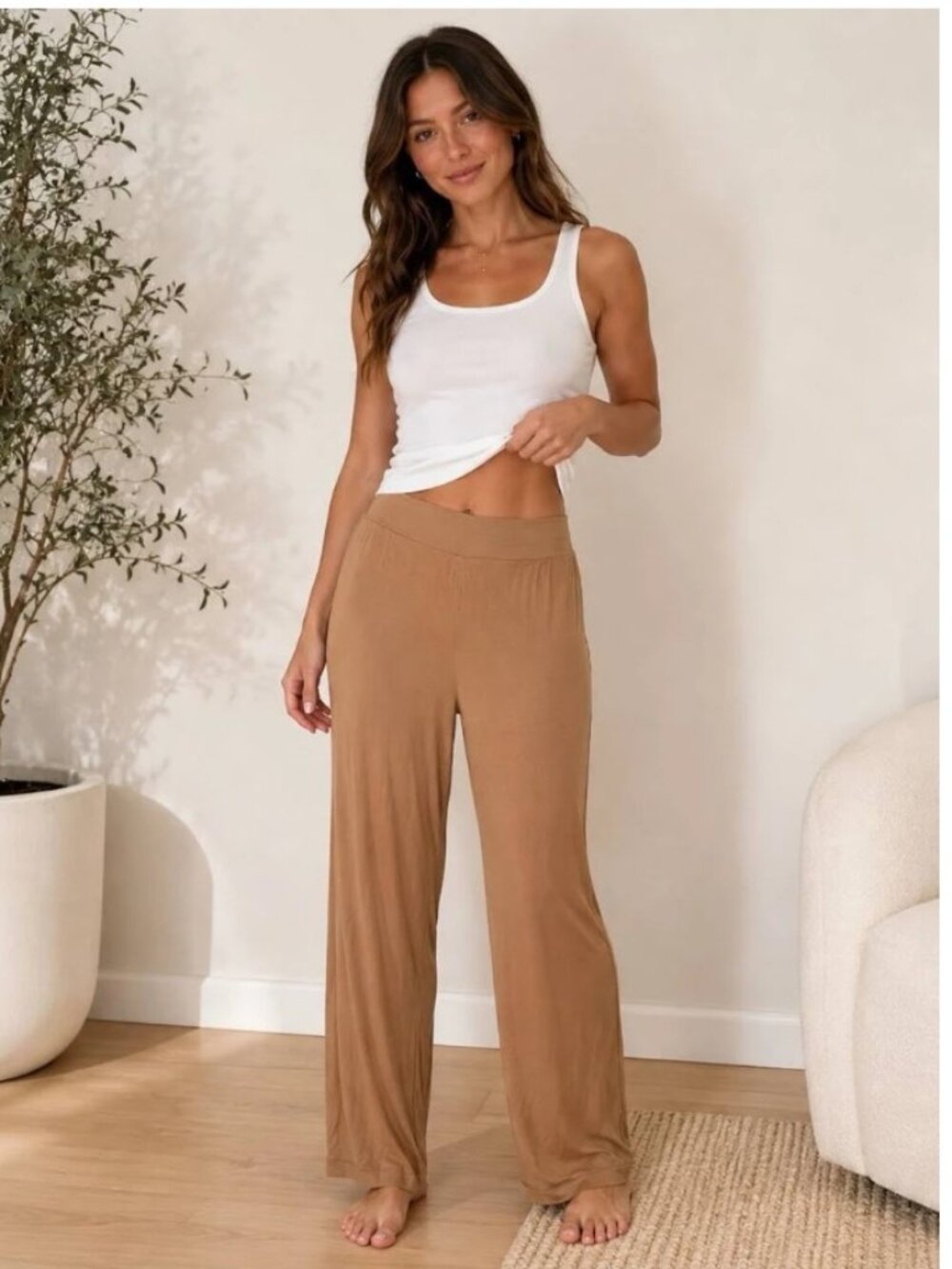 SKIMS Ribbed Drawstring Soft Lounge Pant